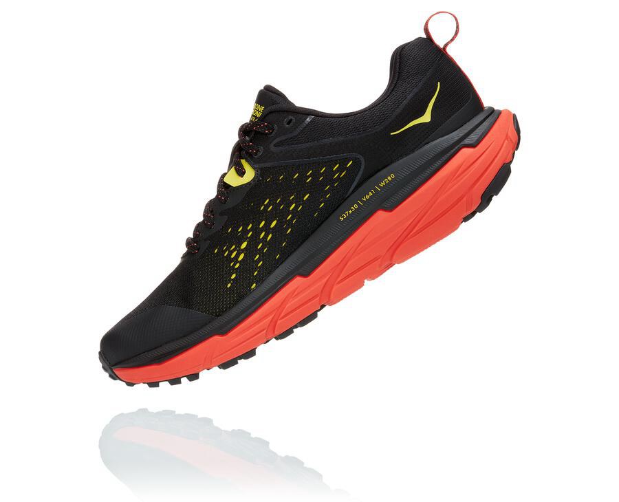 Tenis Hoka One One Trail Hombre Negros/Rojos - Challenger Atr 6 Gore-Tex - NXAY40831